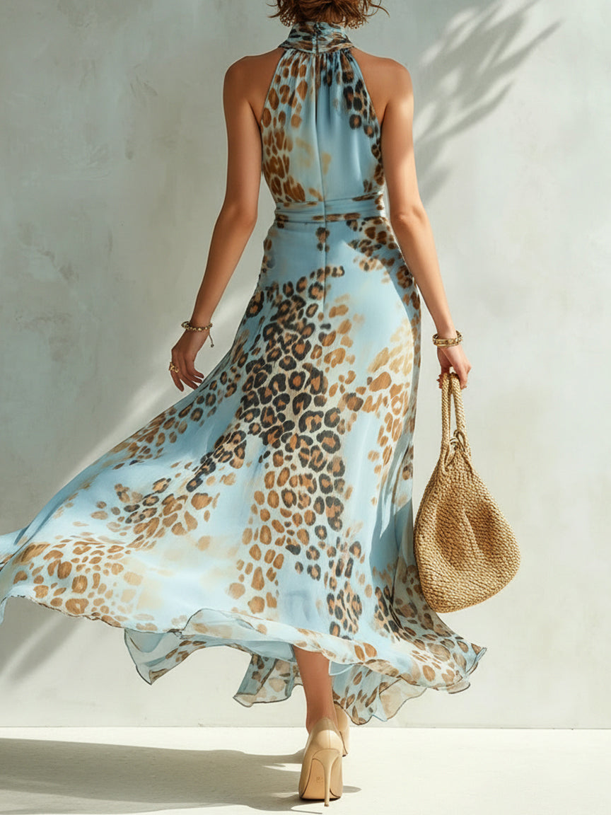 Desirè - Abito glamour con stampa animalier