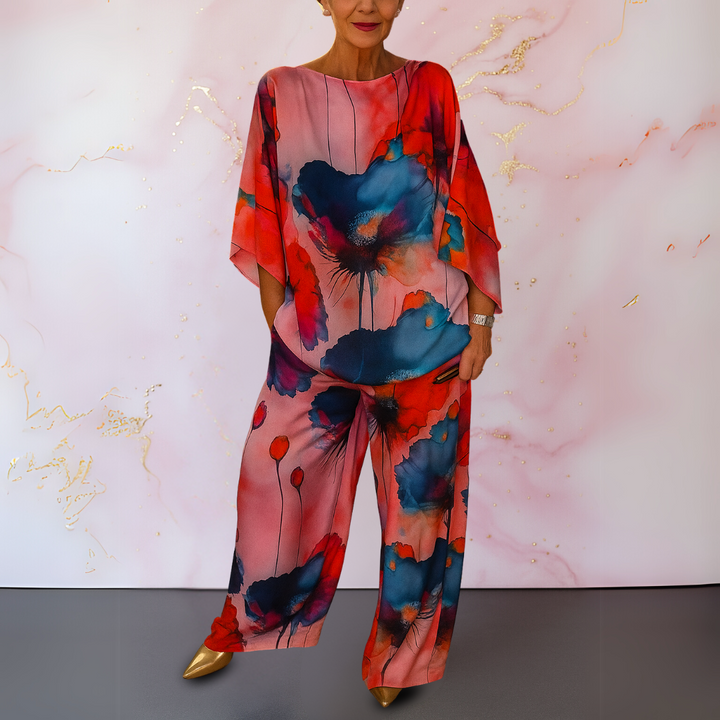 Maelora™ | Completo due pezzi in satin da donna