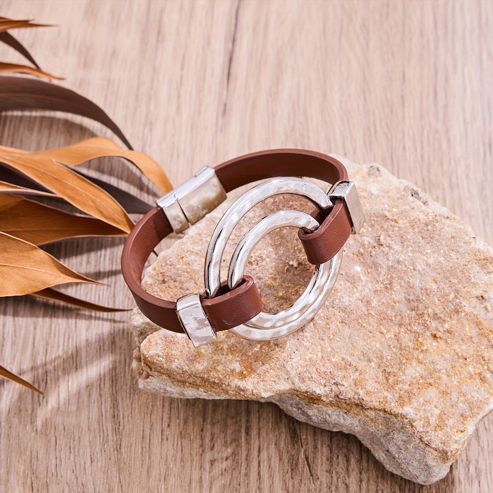 Bracciale Vintage Boho a Doppio Cerchio
