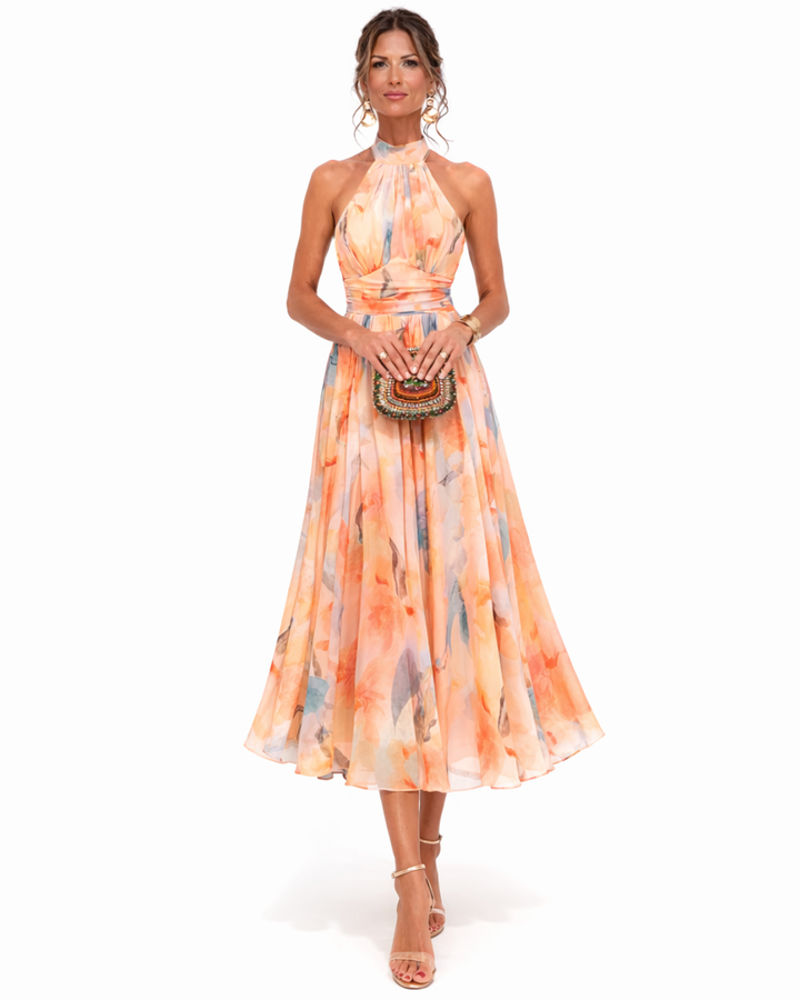 Aurora™ | Abito Halter Acquarelia