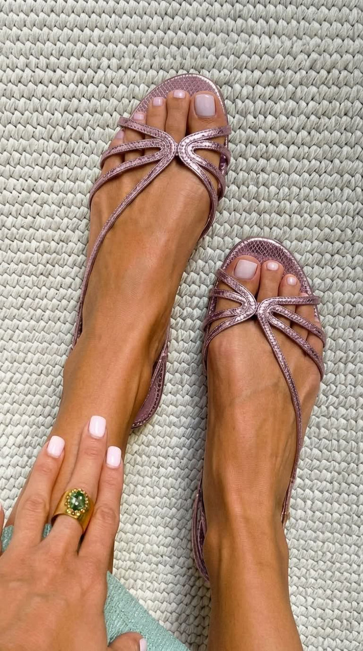 Emma | Sandali Dorati Eleganza Estiva