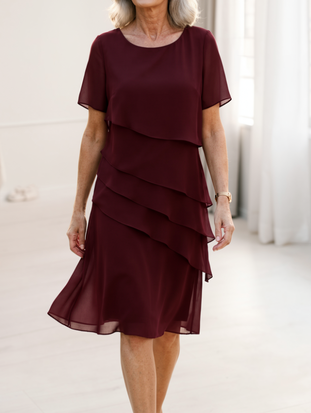 Julia – Abito elegante e fluido con volant