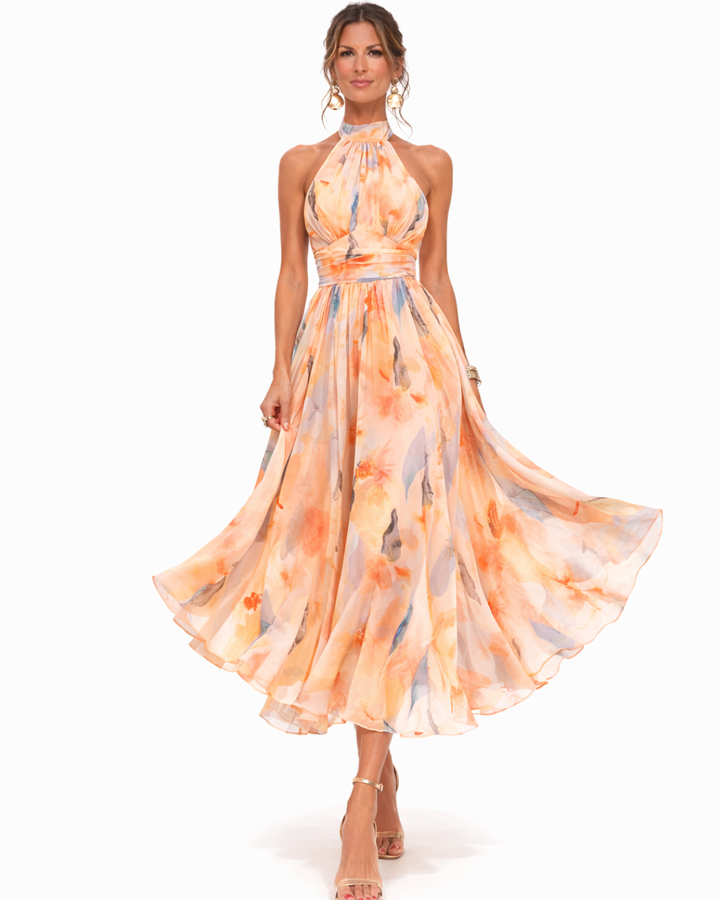 Aurora™ | Abito Halter Acquarelia