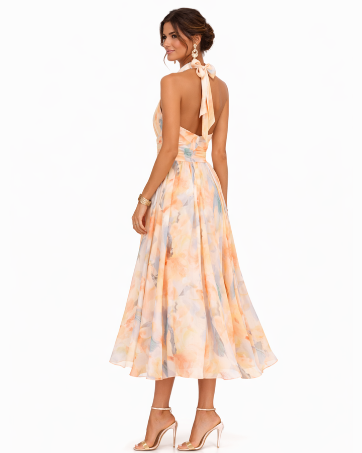 Aurora™ | Abito Halter Acquarelia
