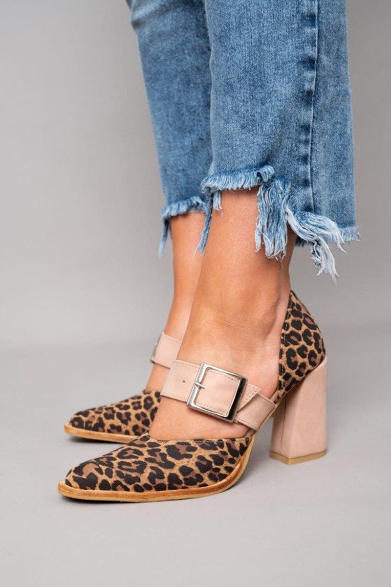 Ilana™ | Tacchi a blocco Leopardina