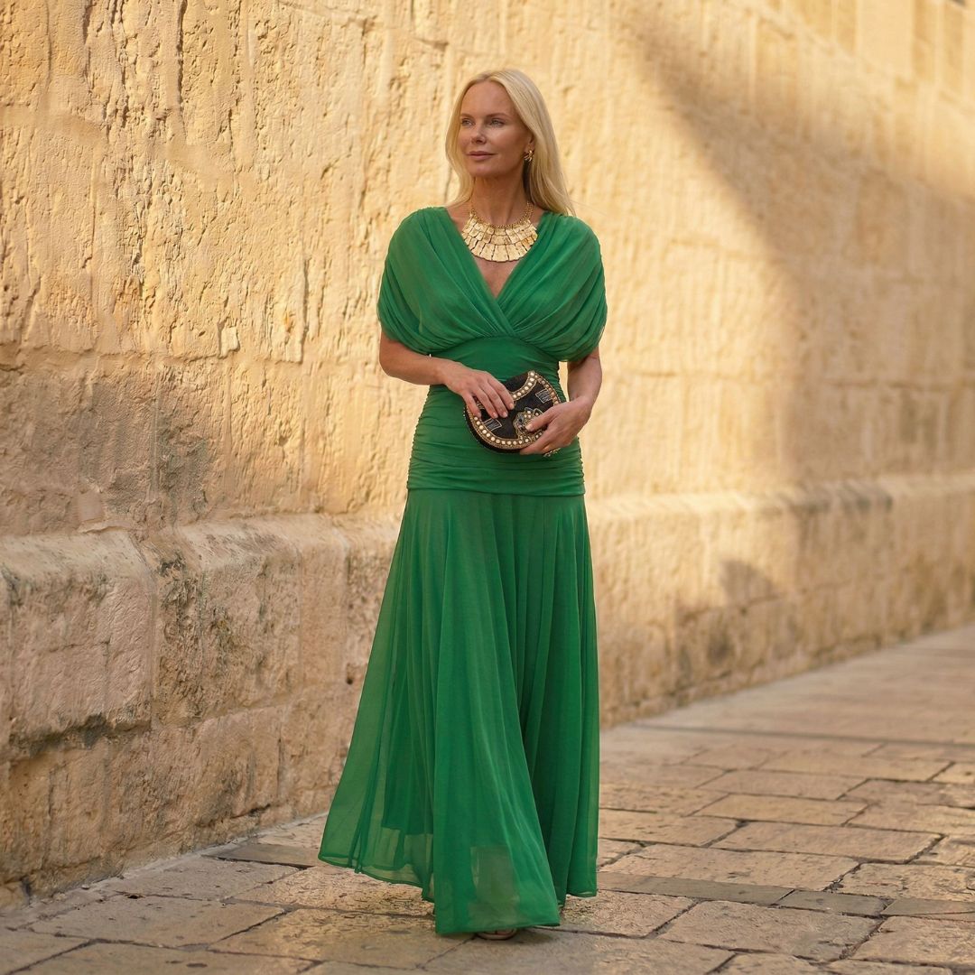 Amandine | Abito elegante verde