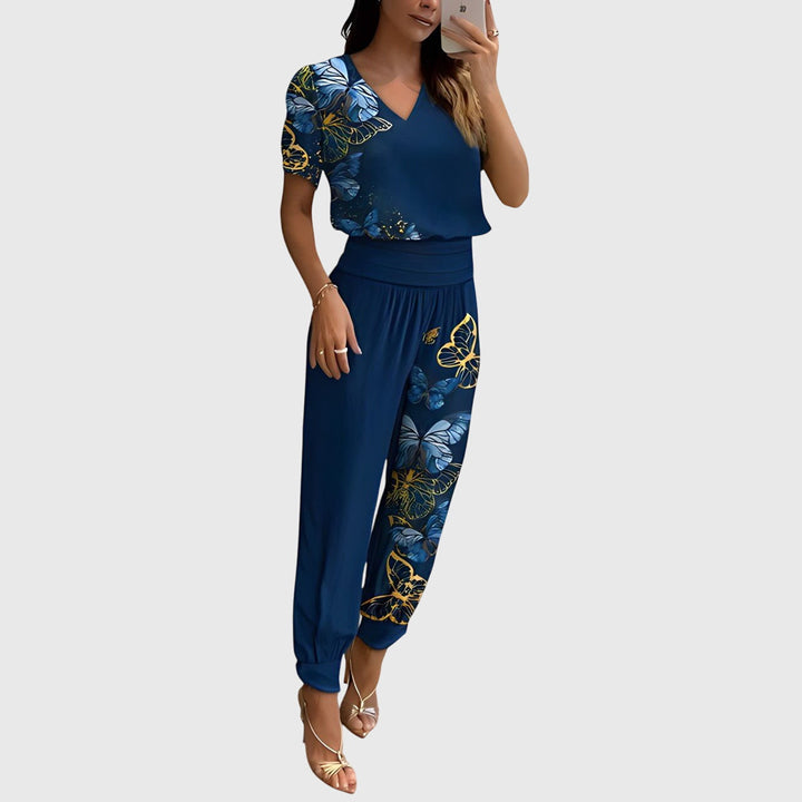 Jennifer™ | Completo trendy con blusa e pantaloni