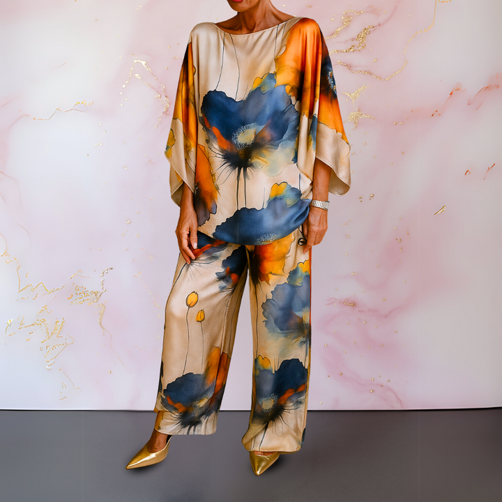 Maelora™ | Completo due pezzi in satin da donna