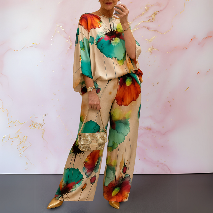 Maelora™ | Completo due pezzi in satin da donna