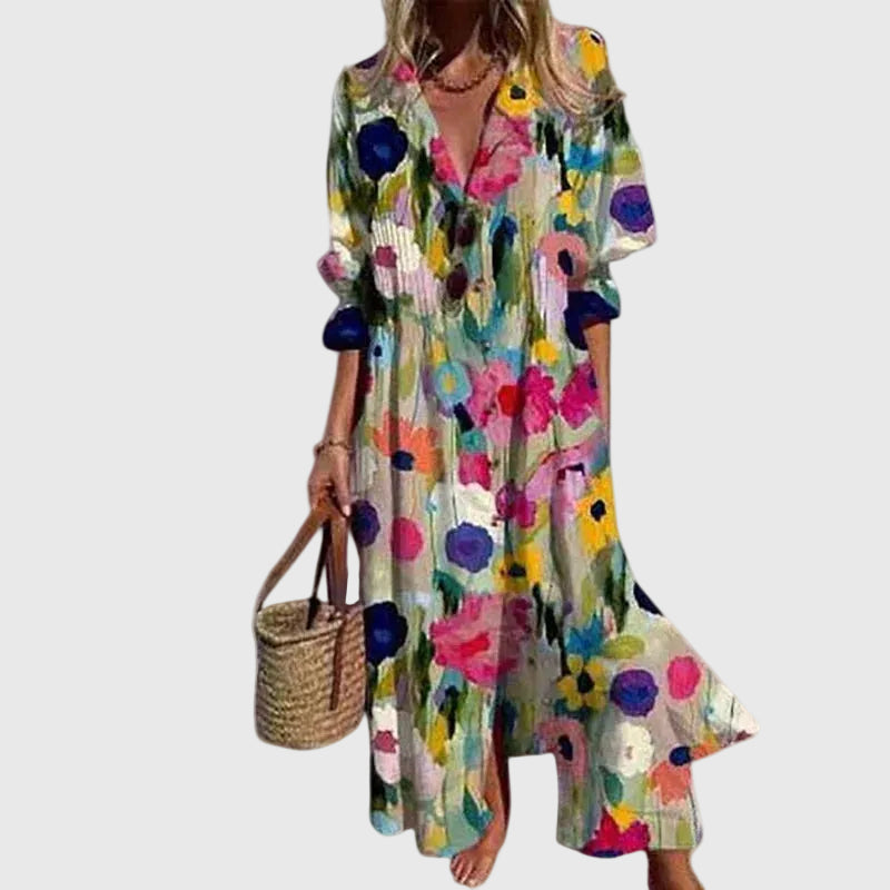 Zariah | Elegante vestito lungo in stile bohemien