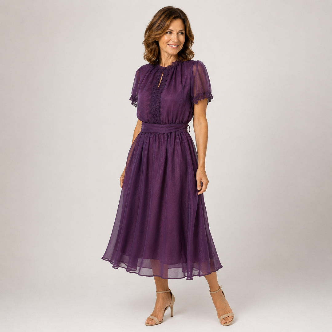 Flavia™ | Abito Maxi Serena in Chiffon