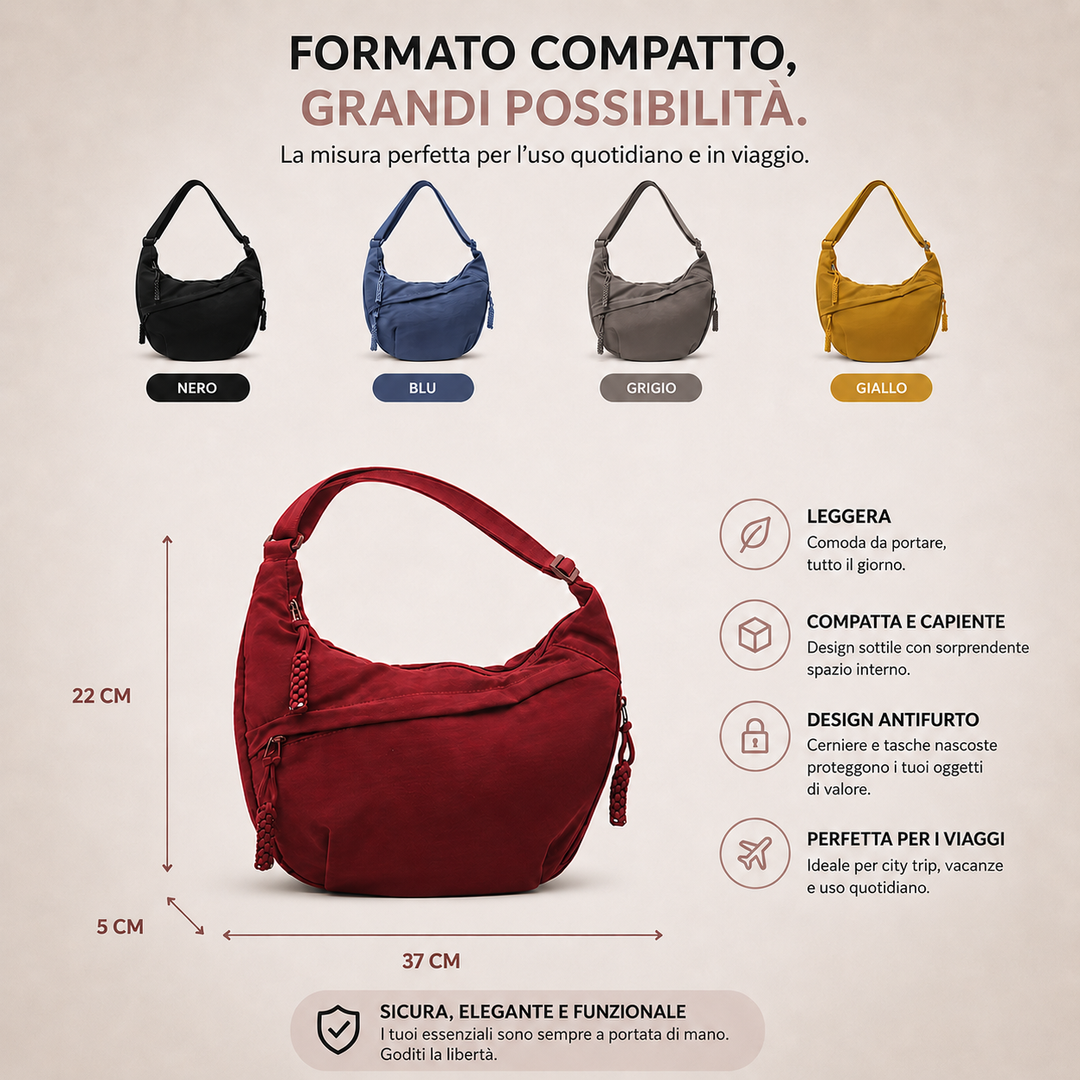 Paola | Borsa a Spalla Nero