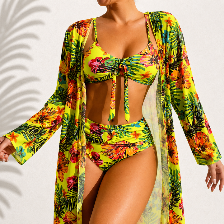 Delacroix | Completo Bikini e Kimono Tropical