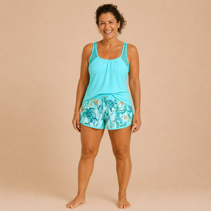 Tortuga | Tankini Lungo con Short Marino