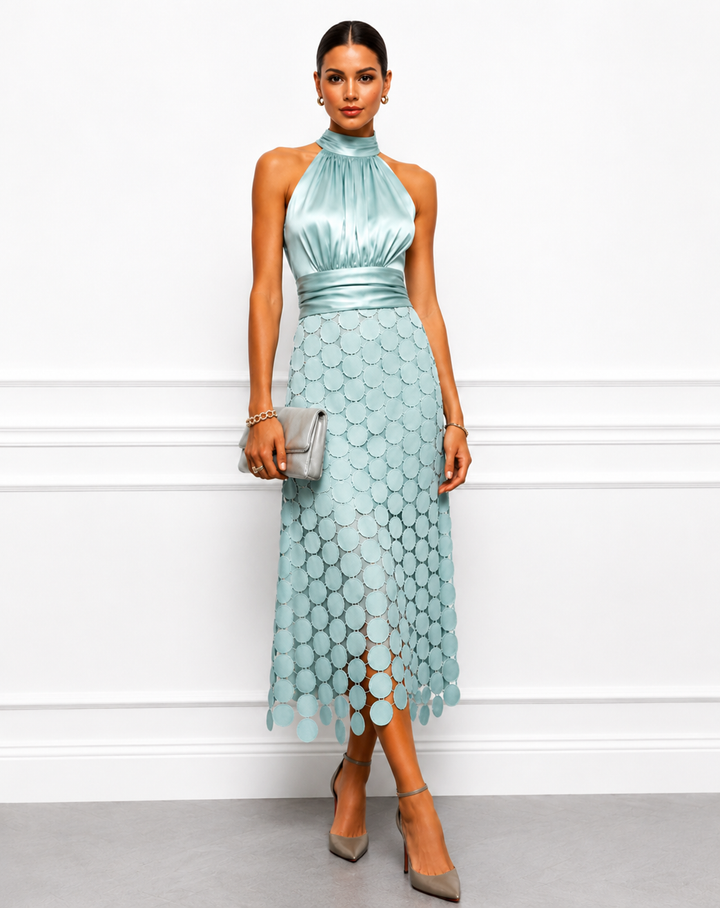 Céline | Abito Midi da Cerimonia Elegante