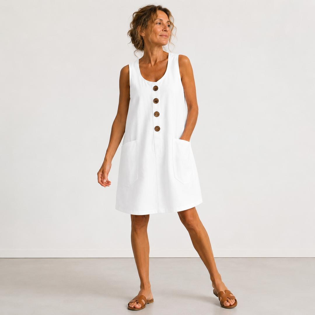 Maud | Abito in cotone e lino