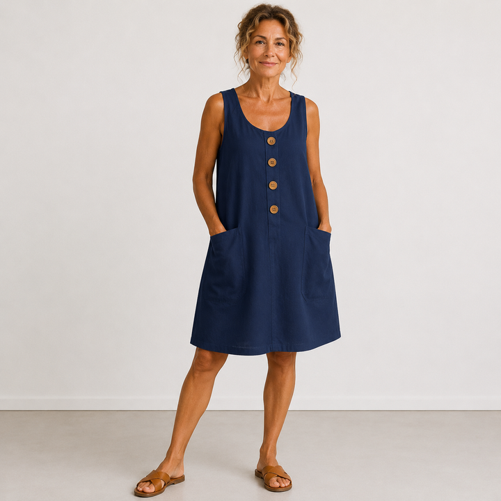 Maud | Abito in cotone e lino