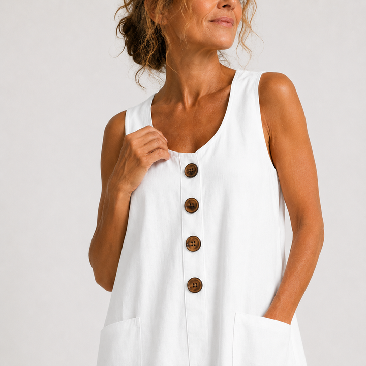 Maud | Abito in cotone e lino