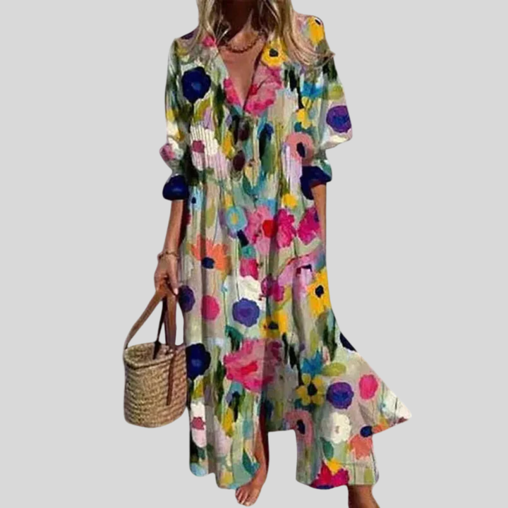 Zariah | Elegante vestito lungo in stile bohemien