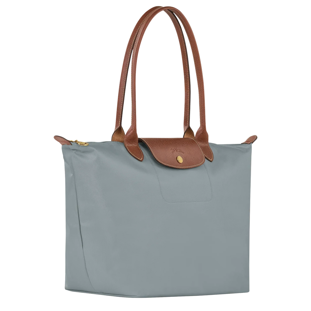 Longchamp Le Pliage – Borsa tote grande – Acciaio