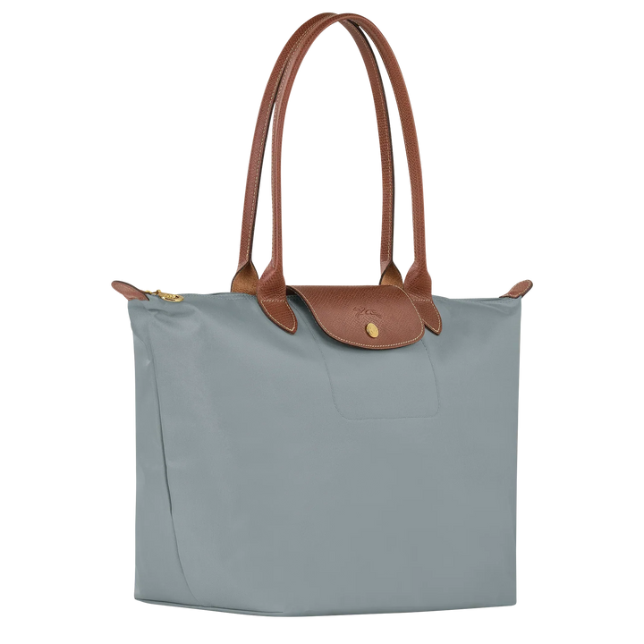 Longchamp Le Pliage – Borsa tote grande – Acciaio