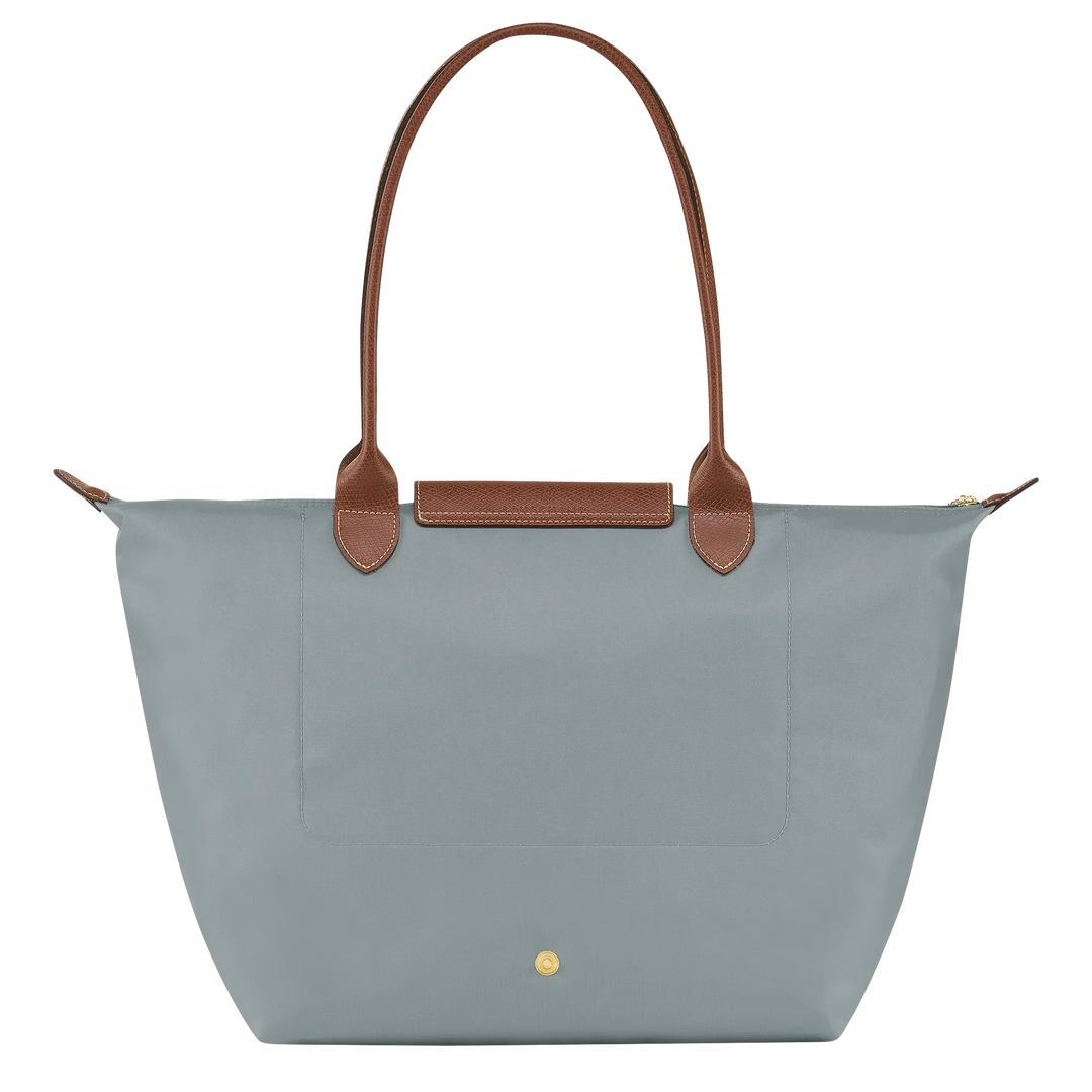 Longchamp Le Pliage – Borsa tote grande – Acciaio