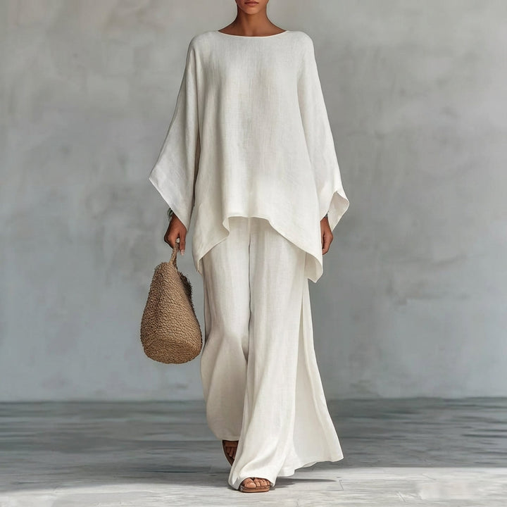 Christine | Completo Due Pezzi a Maniche Lunghe e Pantalone Largo