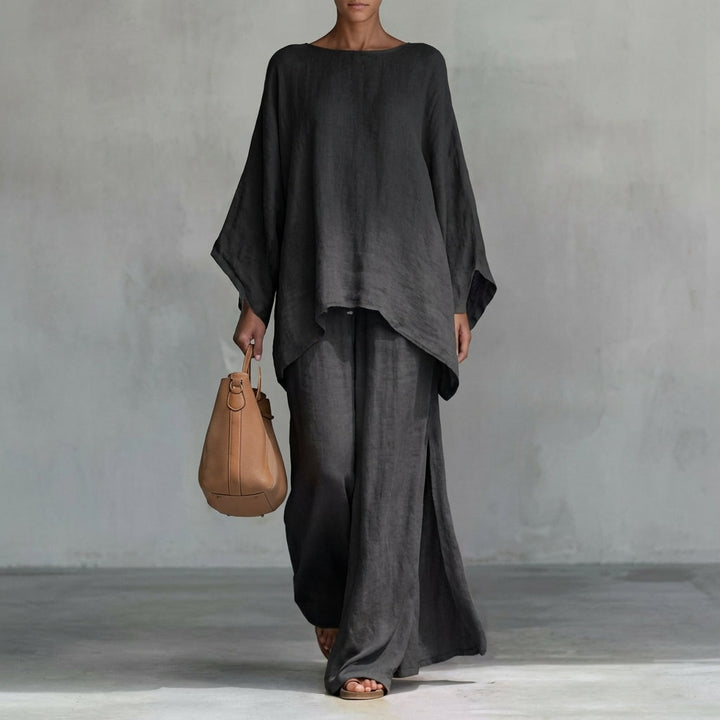 Christine | Completo Due Pezzi a Maniche Lunghe e Pantalone Largo