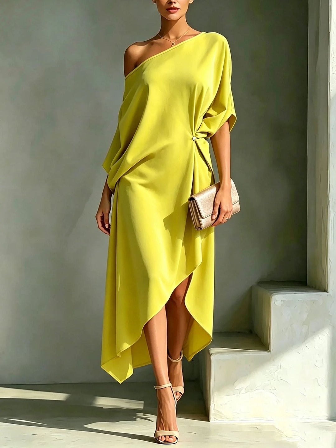 Camila | Vestito asimmetrico elegante