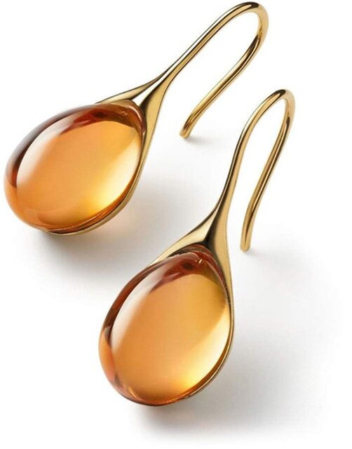Orecchini pendenti chic con cristalli