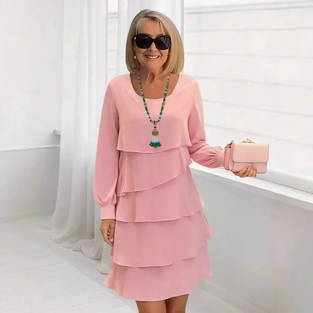 Teresa – Abito elegante e fluido con volant