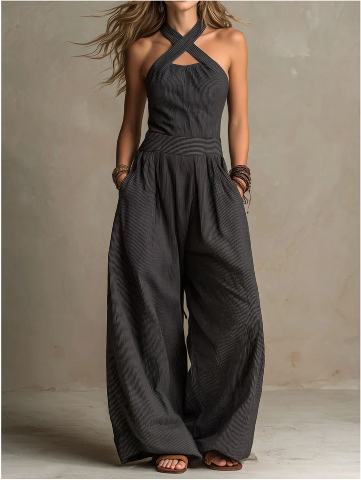 Alessia | Tuta Elegante in Lino e Cotone