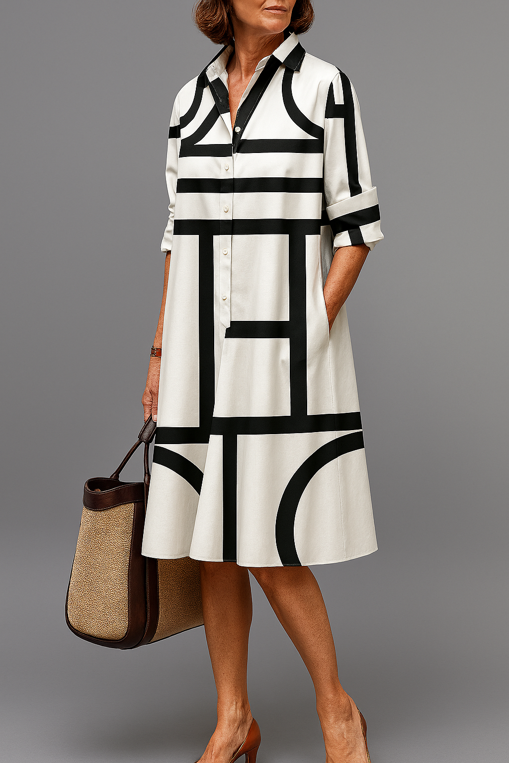 Ellie | Vestito midi elegante e raffinato
