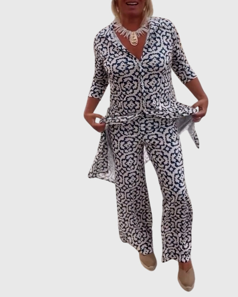 Gabriella™ | Elegante completo vintage due pezzi