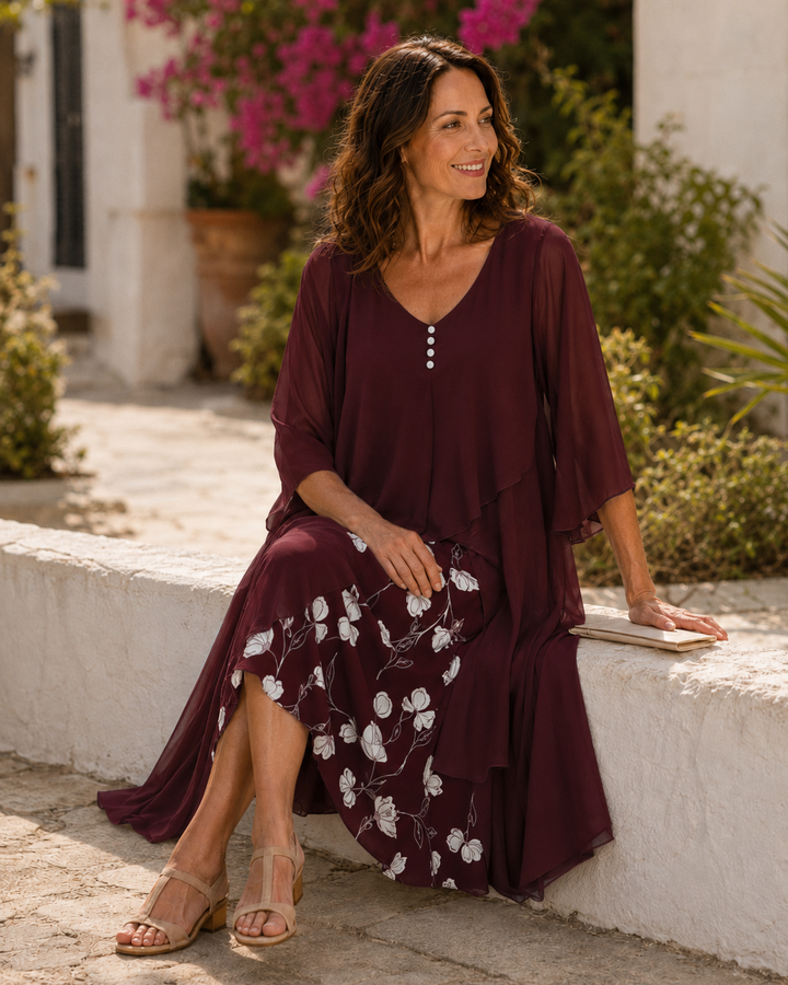 Odette | Abito Maxi a Strati