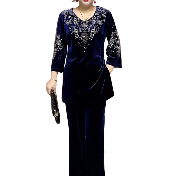Elvire | Elegante completo due pezzi in velluto