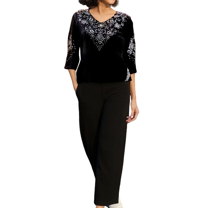 Elvire | Elegante completo due pezzi in velluto