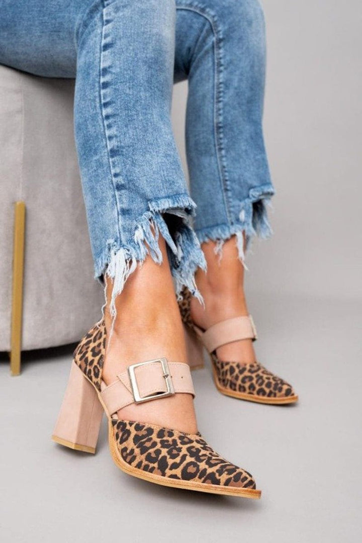 Ilana™ | Tacchi a blocco Leopardina