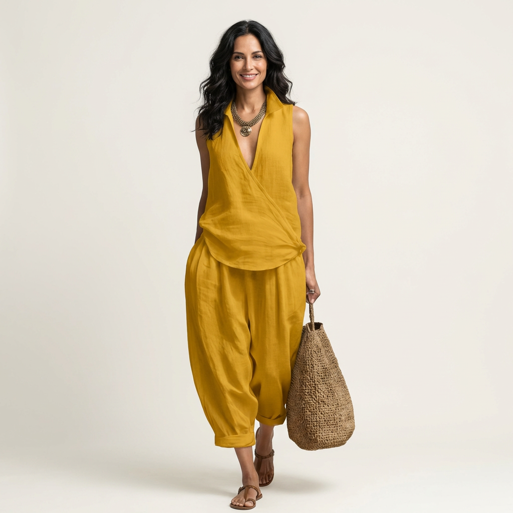 Twiila | Top Avvolgente & Pantaloni Ampi