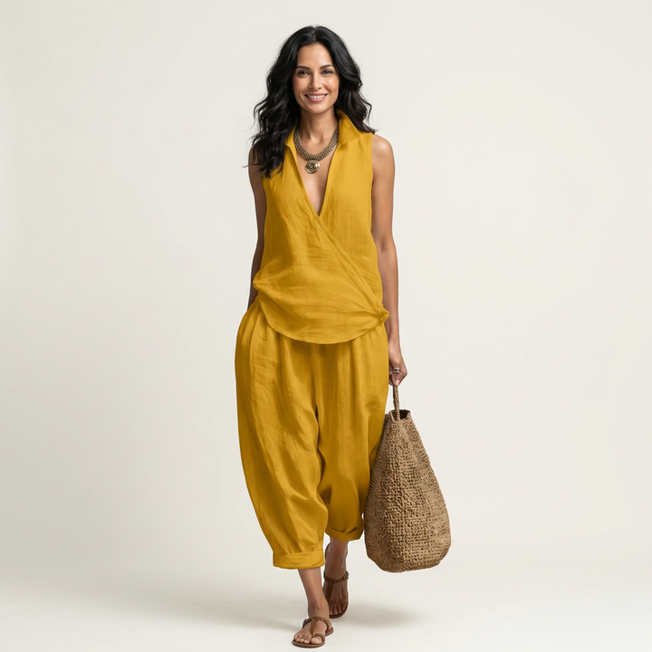 Twiila | Top Avvolgente & Pantaloni Ampi