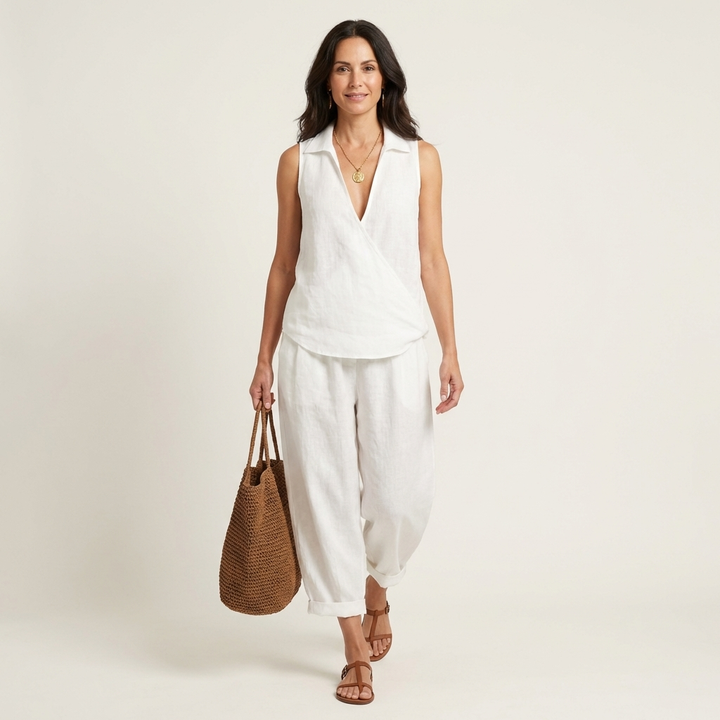 Twiila | Top Avvolgente & Pantaloni Ampi