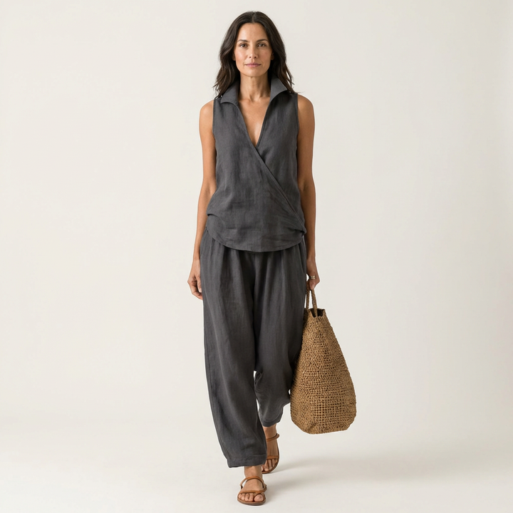 Twiila | Top Avvolgente & Pantaloni Ampi