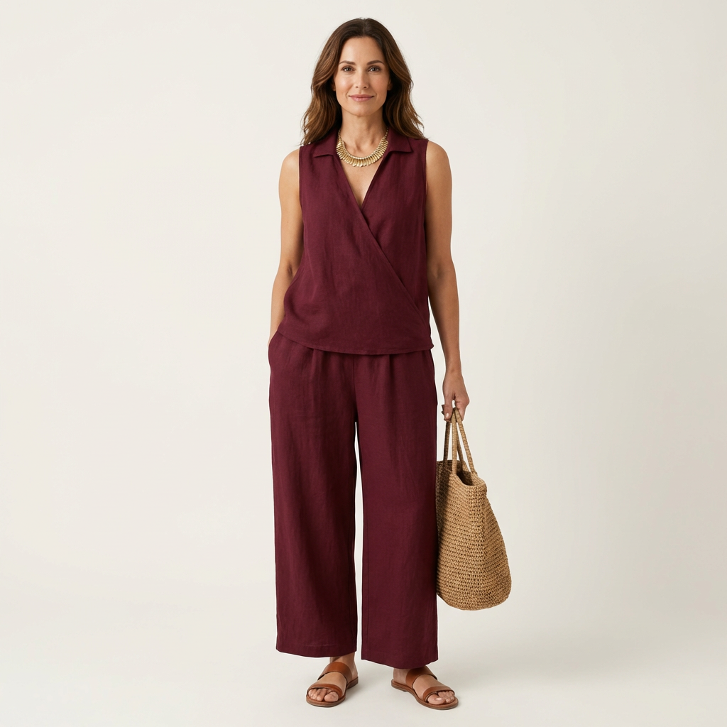Twiila | Top Avvolgente & Pantaloni Ampi
