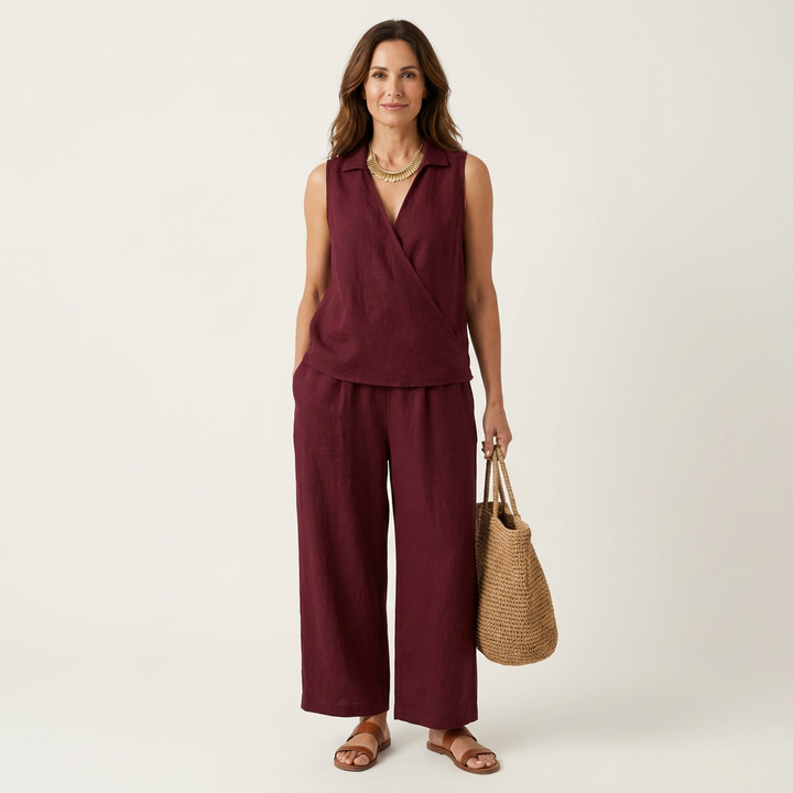 Twiila | Top Avvolgente & Pantaloni Ampi