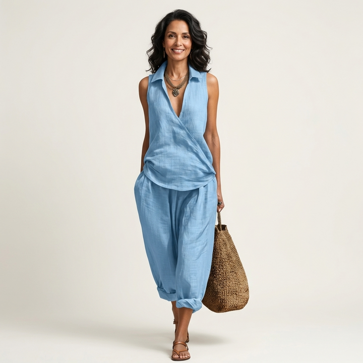 Twiila | Top Avvolgente & Pantaloni Ampi