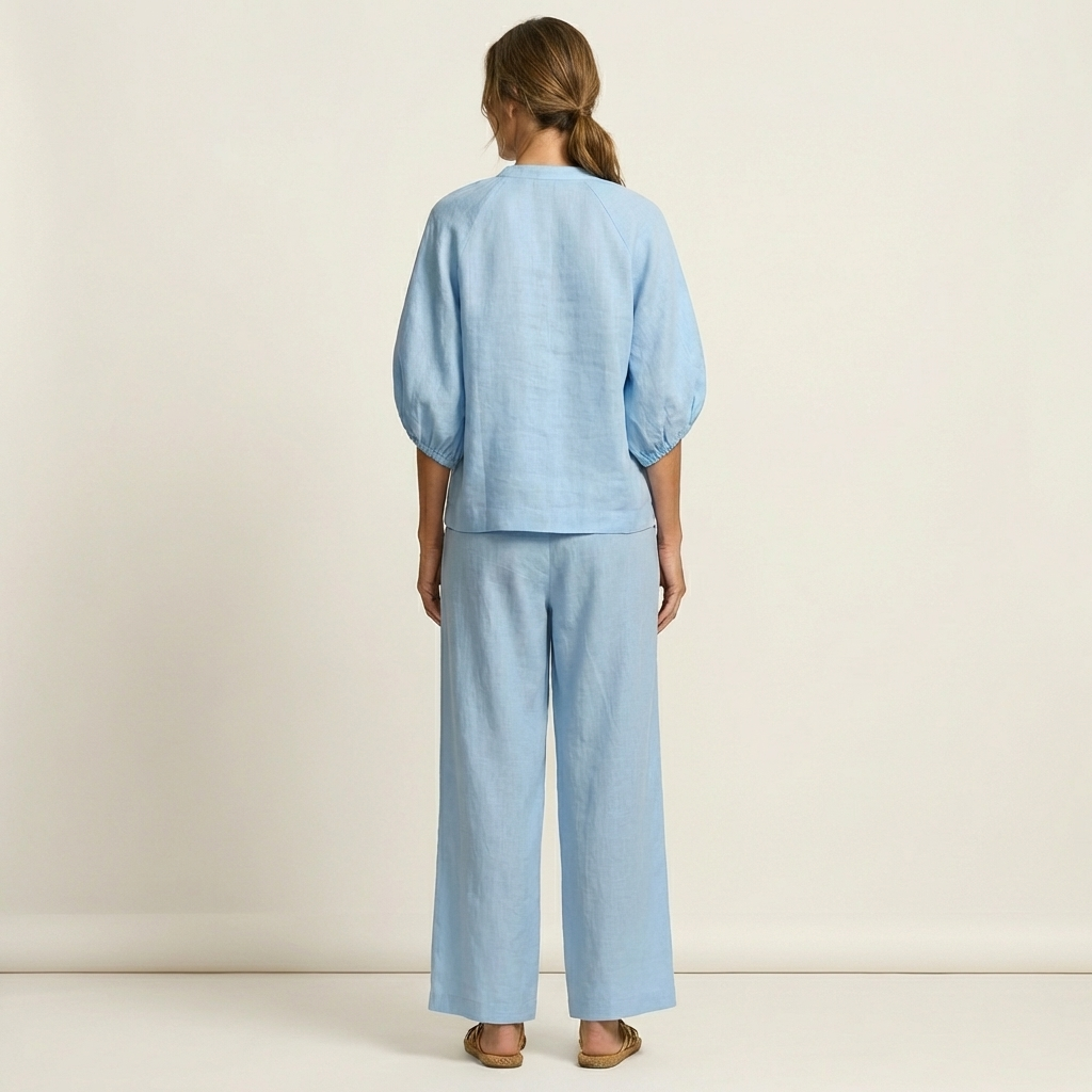 Marlowe | Set con Maniche a Palloncino e Zip Frontale