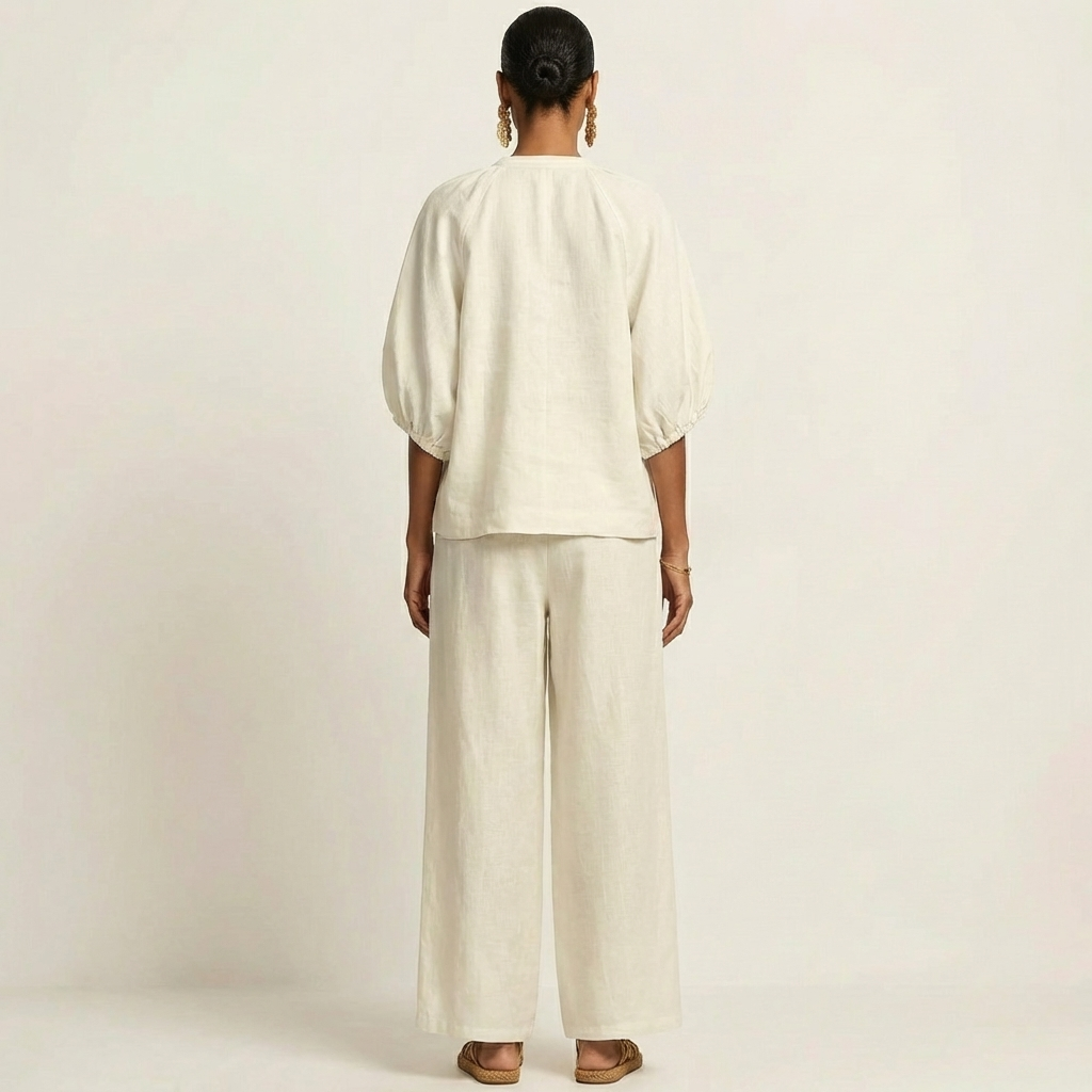 Marlowe | Set con Maniche a Palloncino e Zip Frontale