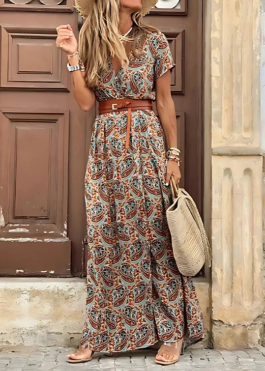Joselin™ – Abito lungo bohemien e leggero con cintura