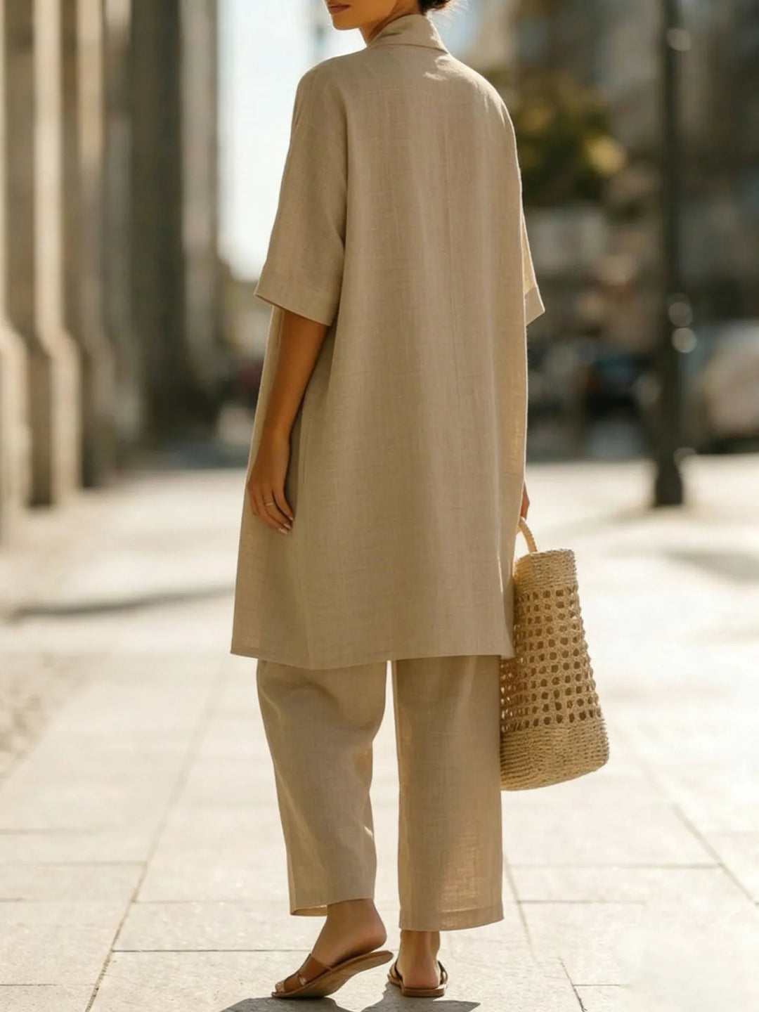Serena™ | Elegante completo minimalista 3 pezzi leggero e traspirante