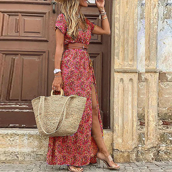 Joselin™ – Abito lungo bohemien e leggero con cintura